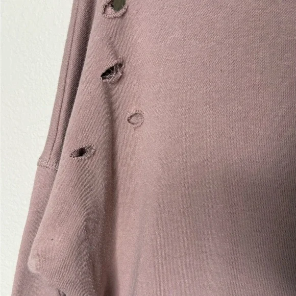 Abound Distressed Taupe Hoodie XS - Picture 3 of 4